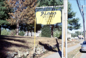 Pines Speedway Sign